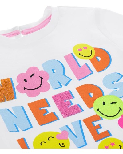 ORIGINAL MARINES JOLLA BEACH T-SHIRT MM BABY GIRL SMILEY ΜΠΟΥΦΑΝ ΠΑΙΔΙΚΟ GIRL - ORMAPDDPV1125NF00000