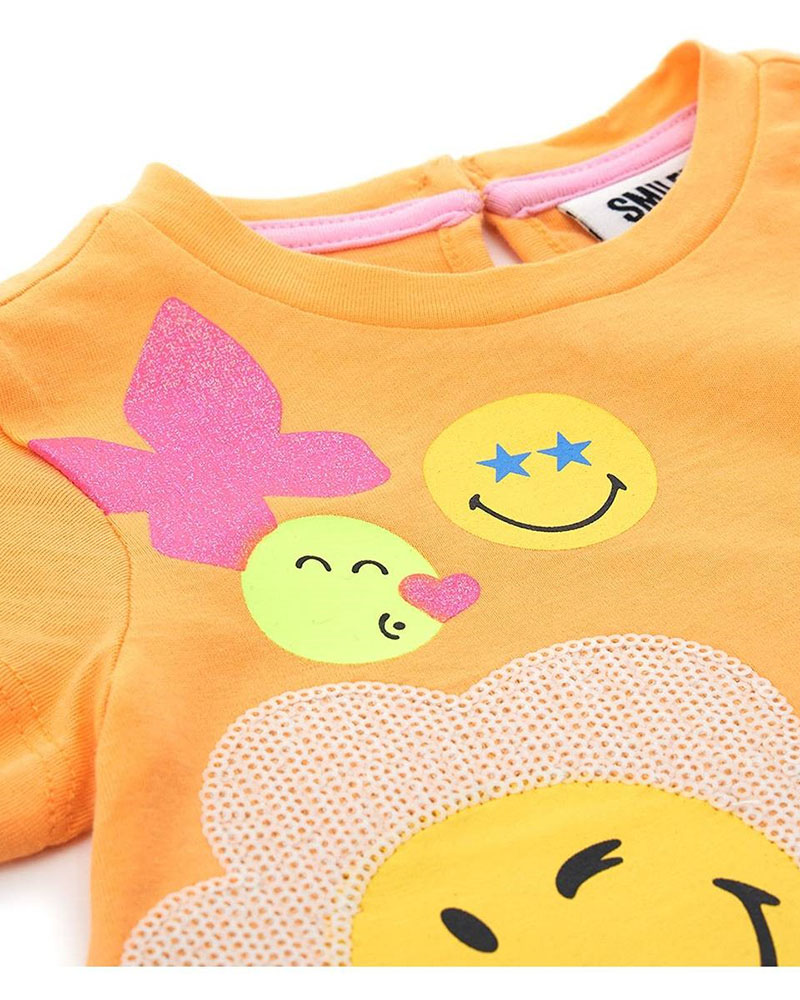 ORIGINAL MARINES JOLLA BEACH T-SHIRT MM BABY GIRL SMILEY ΜΠΟΥΦΑΝ ΠΑΙΔΙΚΟ GIRL - ORMAPDDPV1125NF00000