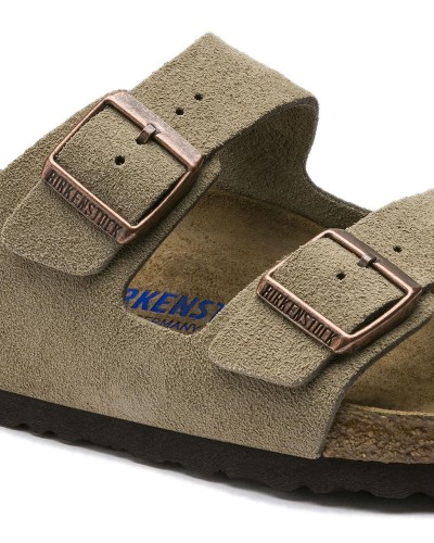 BIRKENSTOCK S25 LEATHER ARIZONA SFB LEVE TAUPE 35 - 46 NARROW CORE ESSENTIAL ΠΑΠΟΥΤΣΙ UNISEX - BK0SH951303003546000