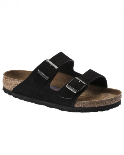 BIRKENSTOCK S25 LEATHER ARIZONA SFB LEVE BLACK 35 - 46 NARROW SEASONAL ΠΑΠΟΥΤΣΙ UNISEX - BK0SH951323003546000