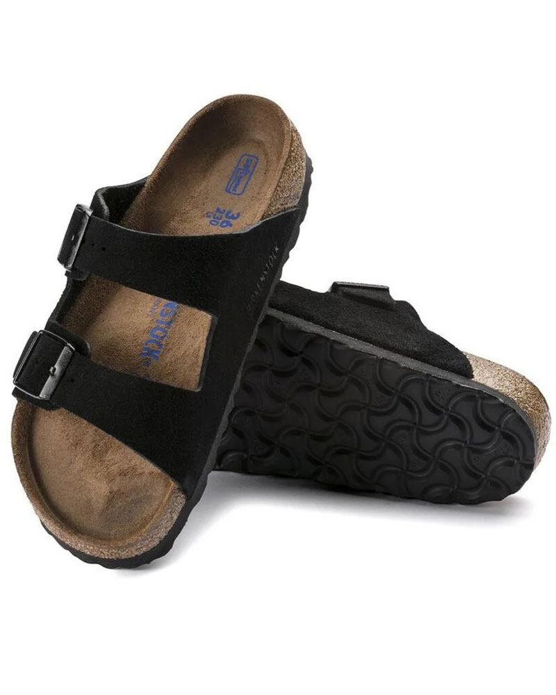 BIRKENSTOCK S25 LEATHER ARIZONA SFB LEVE BLACK 35 - 46 NARROW SEASONAL ΠΑΠΟΥΤΣΙ UNISEX - BK0SH951323003546000