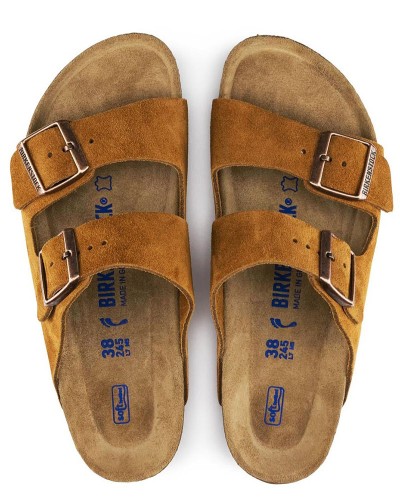 BIRKENSTOCK S25 LEATHER ARIZONA SFB LEVE MINK 35 - 46 NARROW CORE ESSENTIAL ΠΑΠΟΥΤΣΙ UNISEX - BK0SH100952700354600