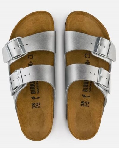 BIRKENSTOCK BS CLASSIC ARIZONA BF SILVER 35 - 43 NARROW SEASONAL ΠΑΠΟΥΤΣΙ ΓΥΝΑΙΚΕΙΟ - BK0SH101228300354300