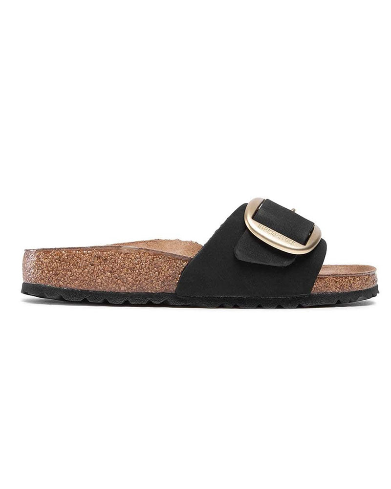 BIRKENSTOCK LEATHER MADRID BIG BUCKLE LEOI BLACK HEX 35 - 43 NARROW CORE ESSENTIAL CLASSIC ADULTS LEA ΠΑΠΟΥΤΣΙ Γ - BK0SH100652300354300