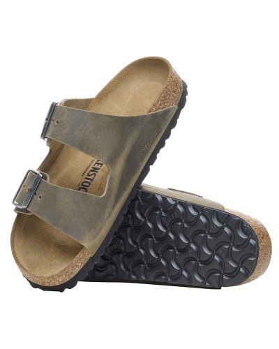 BIRKENSTOCK LEATHER ARIZONA LEOI FADED KHAKI 35 - 50 NARROW SEASONAL ΠΑΠΟΥΤΣΙ UNISEX - BK0SH102703900355000