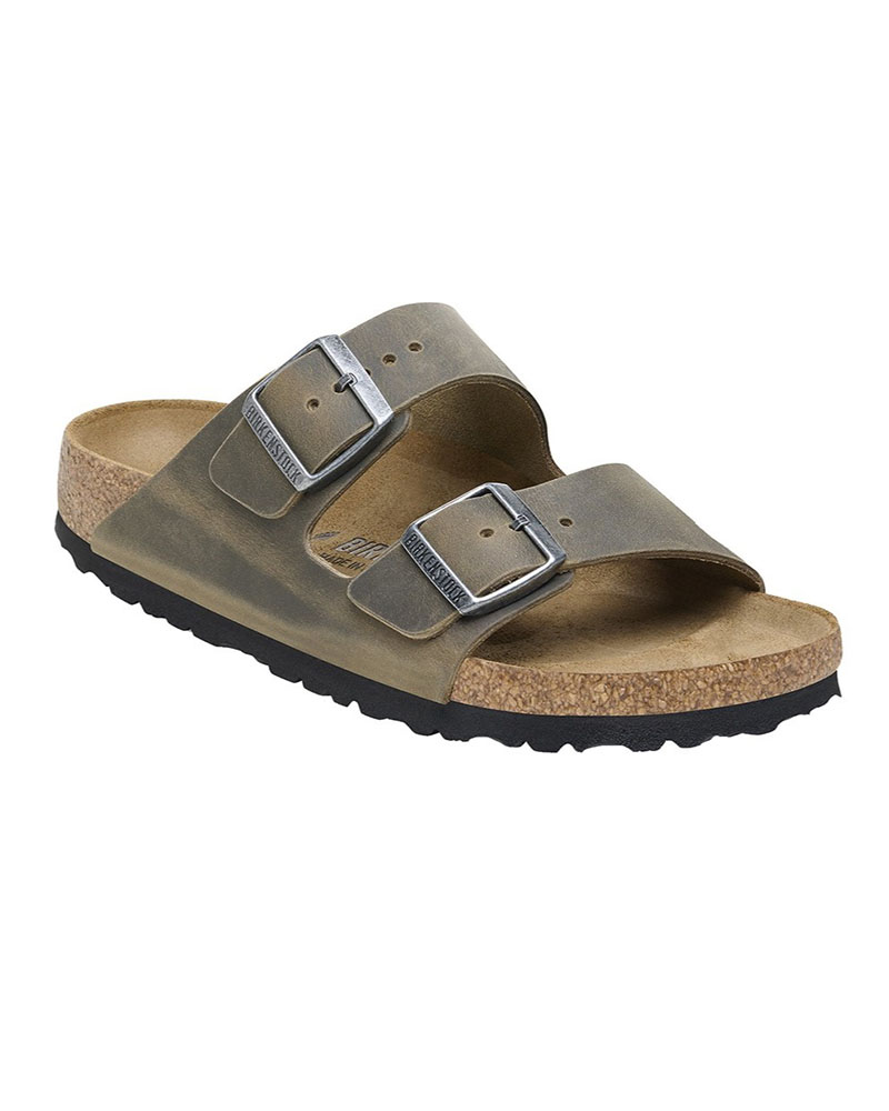 BIRKENSTOCK LEATHER ARIZONA LEOI FADED KHAKI 35 - 50 NARROW SEASONAL ΠΑΠΟΥΤΣΙ UNISEX - BK0SH102703900355000