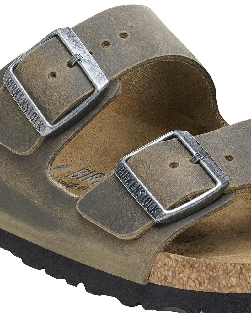 BIRKENSTOCK LEATHER ARIZONA LEOI FADED KHAKI 35 - 50 NARROW SEASONAL ΠΑΠΟΥΤΣΙ UNISEX - BK0SH102703900355000