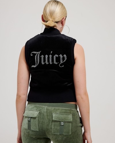 JUICY THUNDER 00S VELOUR GILET - JCOGL224555