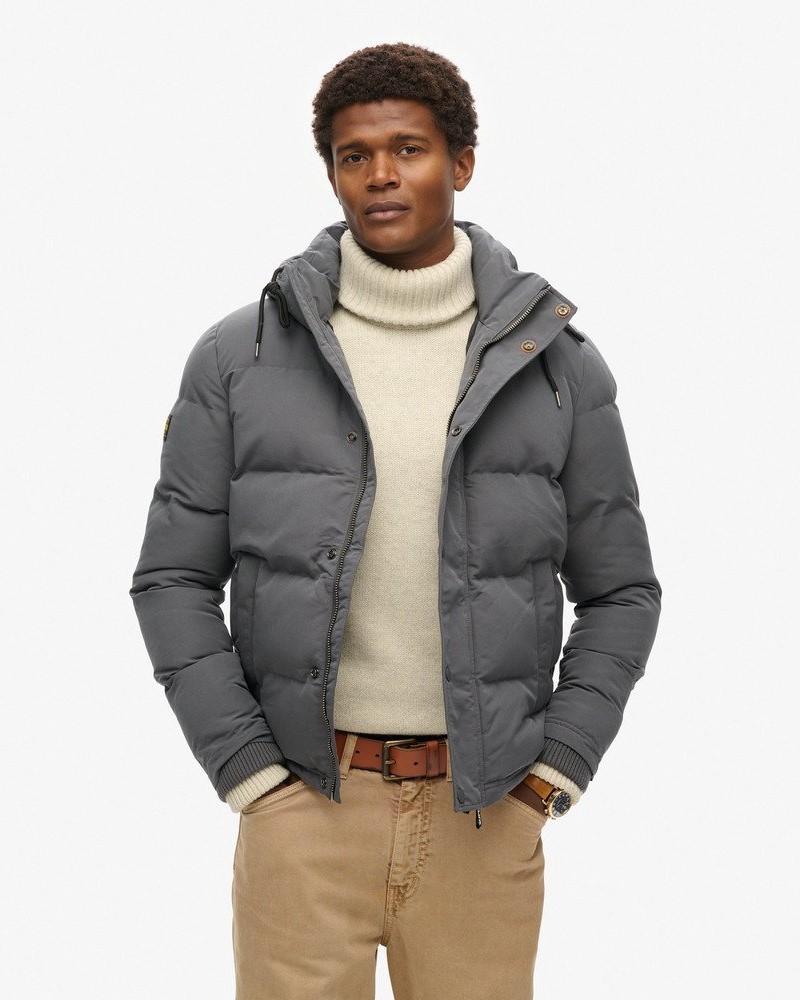 SUPERDRY D5 OVIN EVEREST SHORT HOODED PUFFER ΜΠΟΥΦΑΝ ΑΝΔΡΙΚΟ - SD0APM5011743A000000