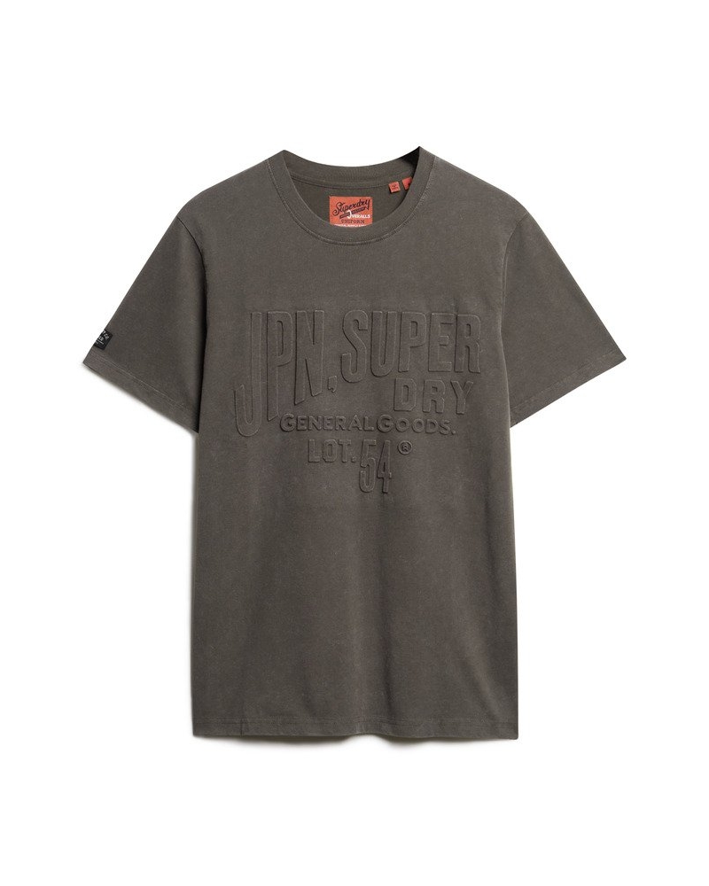 SUPERDRY D1 OVIN EMBOSSED LOGO GRAPHIC T SHIRT ΜΠΛΟΥΖΑ ΑΝΔΡΙΚΟ - SD0APM1012004A000000