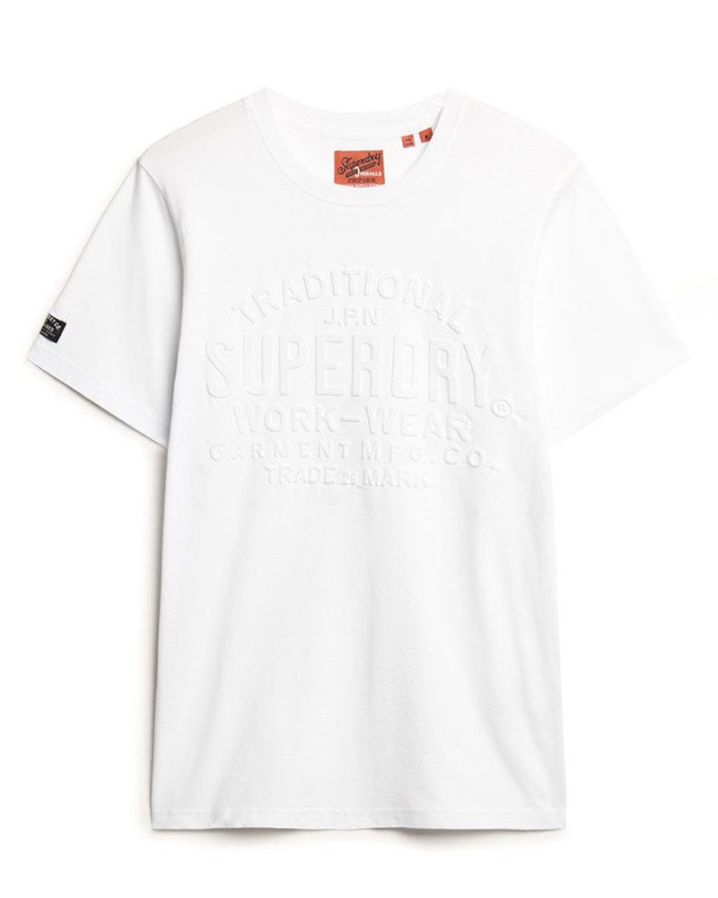 SUPERDRY D1 OVIN EMBOSSED LOGO GRAPHIC T SHIRT ΜΠΛΟΥΖΑ ΑΝΔΡΙΚΟ - SD0APM1012004A000000