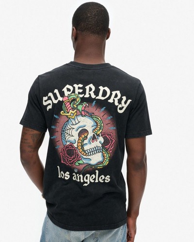 SUPERDRY D1 OVIN TATTOO GRAPHIC T SHIRT ΜΠΛΟΥΖΑ ΑΝΔΡΙΚΟ - SD0APM1012012A000000