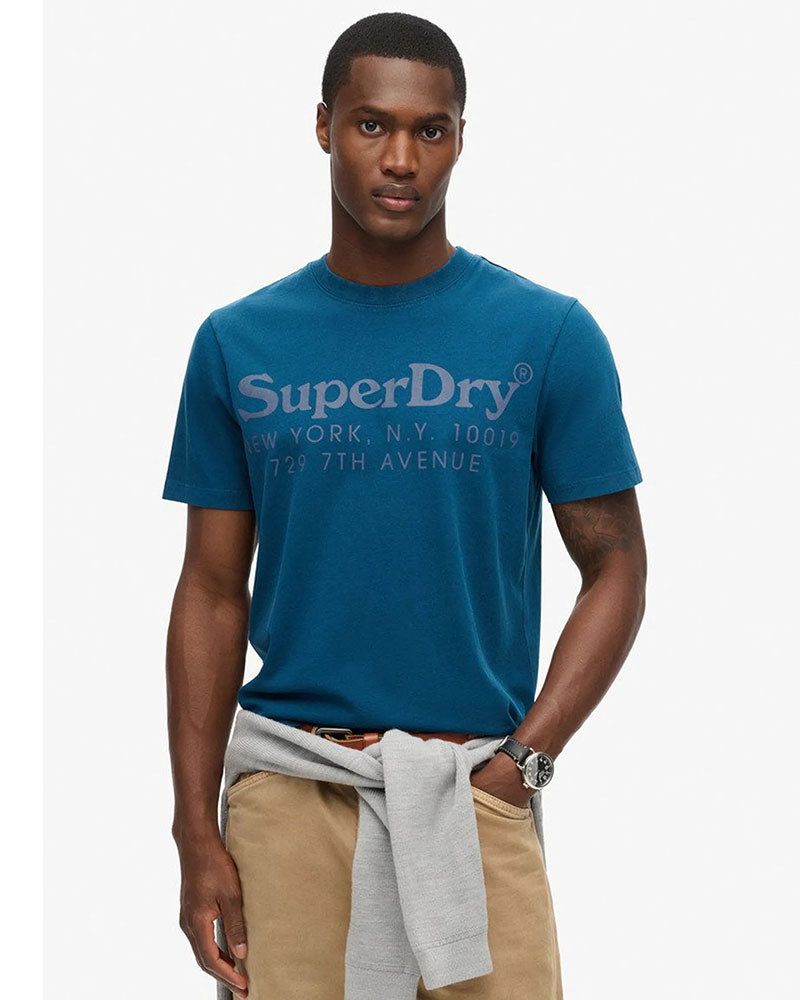 SUPERDRY D3 OVIN TONAL VENUE LOGO T SHIRT ΜΠΛΟΥΖΑ ΑΝΔΡΙΚΟ - SD0APM1012015A000000