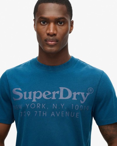 SUPERDRY D3 OVIN TONAL VENUE LOGO T SHIRT ΜΠΛΟΥΖΑ ΑΝΔΡΙΚΟ - SD0APM1012015A000000