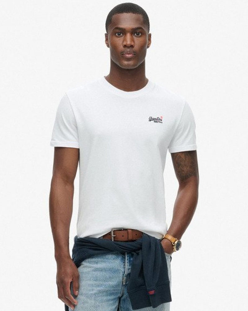 SUPERDRY D1 OVIN ESSENTIAL CONTRAST EMB TEE ΜΠΛΟΥΖΑ ΑΝΔΡΙΚΟ - SD0APM1012078A000000