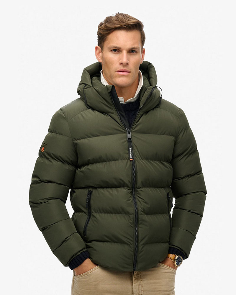 SUPERDRY D1 SDSW HOODED SPORTS PUFFER JACKET ΜΠΟΥΦΑΝ ΑΝΔΡΙΚΟ - SD0APM5011905A000000