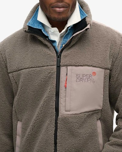 SUPERDRY D3 SDCD RELAXED FLEECE TREKKER JACKET ΜΠΟΥΦΑΝ ΑΝΔΡΙΚΟ - SD0APM5011920A000000