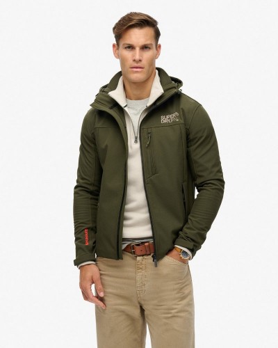 SUPERDRY D2 SDCD HOODED SOFT SHELL TREKKER JKT ΜΠΟΥΦΑΝ ΑΝΔΡΙΚΟ - SD0APM5011926A000000