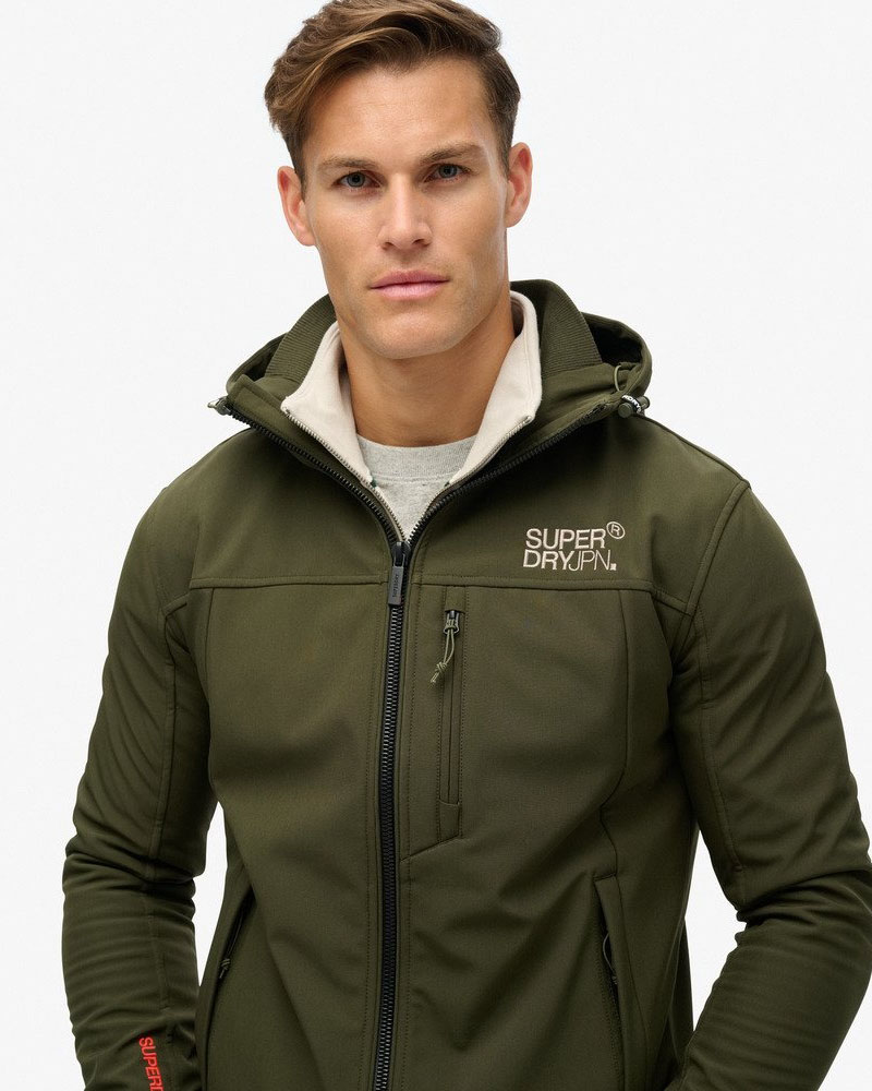 SUPERDRY D2 SDCD HOODED SOFT SHELL TREKKER JKT ΜΠΟΥΦΑΝ ΑΝΔΡΙΚΟ - SD0APM5011926A000000