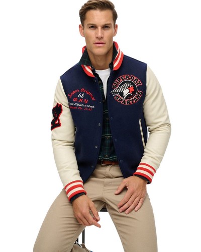 SUPERDRY D2 OVIN VARSITY PATCHED BOMBER ΜΠΟΥΦΑΝ ΑΝΔΡΙΚΟ - SD0APM5011942A000000