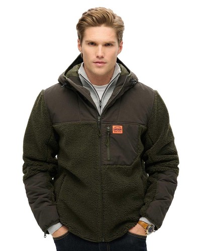 SUPERDRY D3 OVIN HOOD EXPEDITION BORG HYBRID ΜΠΟΥΦΑΝ ΑΝΔΡΙΚΟ - SD0APM5011979A000000