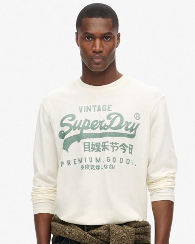 SUPERDRY D1 OVIN CLASSIC VL GRAPHIC L/S TOP ΜΠΛΟΥΖΑ ΑΝΔΡΙΚΟ - SD0APM6010830A000000