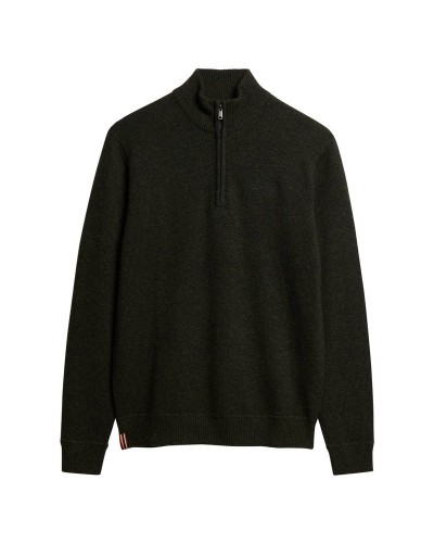 SUPERDRY D2 OVIN ESSENTIAL EMB KNIT HALF ZIP ΠΛΕΚΤΟ ΑΝΔΡΙΚΟ - SD0APM6110640A000000