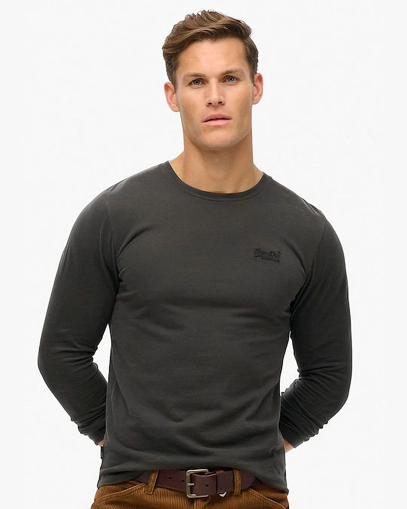 SUPERDRY D1 OVIN ESSENTIAL LOGO LONG SLEEVE TOP ΜΠΛΟΥΖΑ ΑΝΔΡΙΚΟ - SD0APM6010857A000000