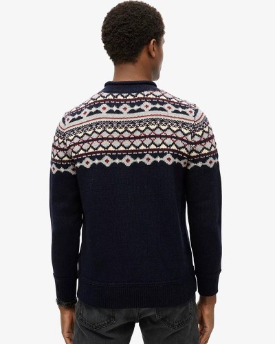 SUPERDRY D3 FAIRISLE ROLL NECK JUMPER ΠΛΕΚΤΟ ΑΝΔΡΙΚΟ - SD0APM6110528B000000