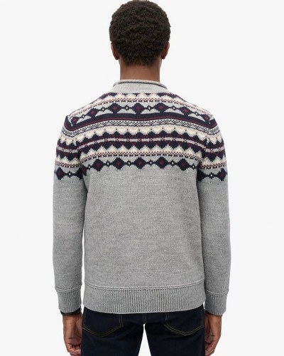 SUPERDRY D3 FAIRISLE ROLL NECK JUMPER ΠΛΕΚΤΟ ΑΝΔΡΙΚΟ - SD0APM6110528B000000