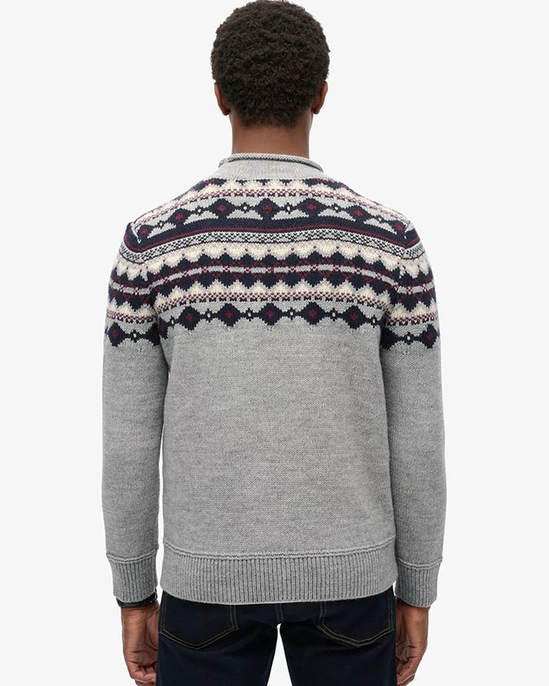 SUPERDRY D3 FAIRISLE ROLL NECK JUMPER ΠΛΕΚΤΟ ΑΝΔΡΙΚΟ - SD0APM6110528B000000