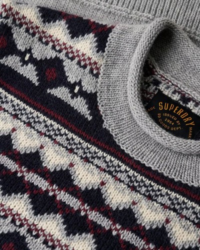 SUPERDRY D3 FAIRISLE ROLL NECK JUMPER ΠΛΕΚΤΟ ΑΝΔΡΙΚΟ - SD0APM6110528B000000