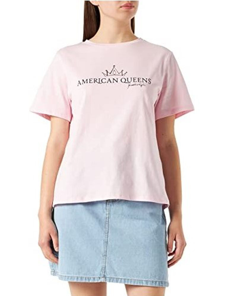 KENDALL +  KYLIE K&K W QUEEN LOGO SQUARE T-SHIRT - KKW3611641