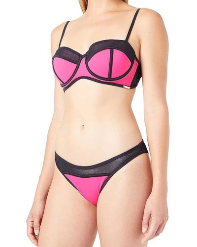 KENDALL +  KYLIE K&K W SWIMMWEAR MESH CAPS BIKINI SET ΜΑΓΙΟ - KKW3619106