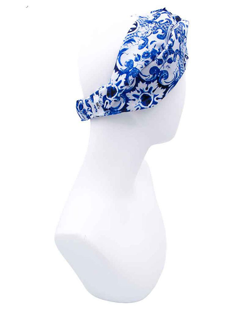 VIND.GR ERDENE COBALT: Bandana, κορδέλα μαλλιών, τεχνητό μετάξι - TS_RBBN_ERDENE_COBALT