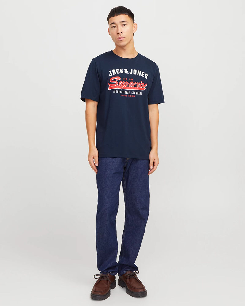 JACK & JONES JJELOGO TEE SS O-NECK 2 COL SS25 SN - 12268267