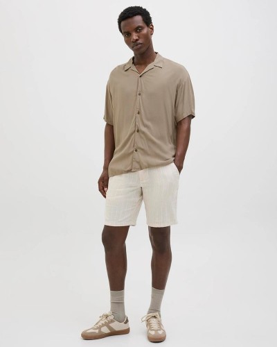 JACK & JONES JJEJEFF SOLID RESORT SHIRT S/S SN - 12268443