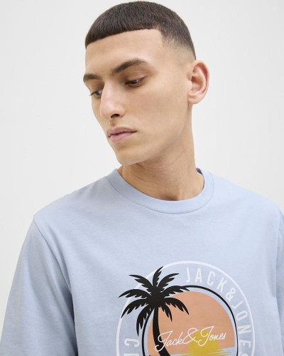 JACK & JONES JJPALM TEE SS CREW NECK LN - 12269418