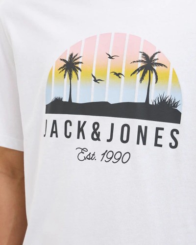 JACK & JONES JJPALM TEE SS CREW NECK LN - 12269418