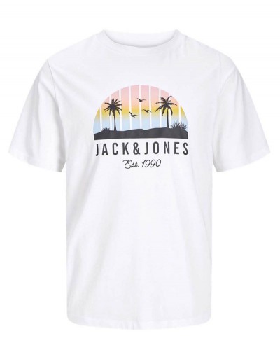 JACK & JONES JJPALM TEE SS CREW NECK LN - 12269418