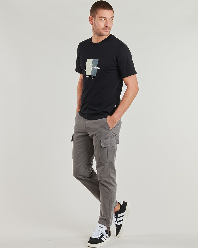 JACK & JONES JORFREDERIKSBERG BOX SCRIPT TEE SS CN LN - 12278266