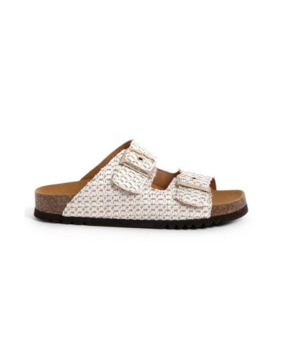 SCHOLL NOELLE RAFFIA TE WOMENS WHITE ΠΑΠΟΥΤΣΙ ΓΥΝΑΙΚΕΙΟ - SC0SHF31168106500000