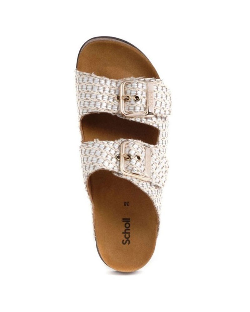 SCHOLL NOELLE RAFFIA TE WOMENS WHITE ΠΑΠΟΥΤΣΙ ΓΥΝΑΙΚΕΙΟ - SC0SHF31168106500000