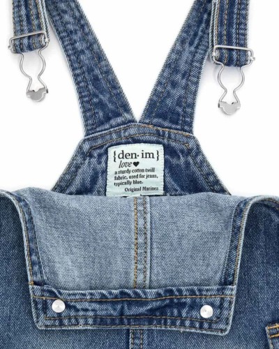 ORIGINAL MARINES FR CAPSULE DENIM SALOPETTE DENIM BABY GIRL ΟΛΟΣΩΜΗ ΦΟΡΜΑ ΠΑΙΔΙΚΟ GIRL - ORMJRDEA1421NF000000