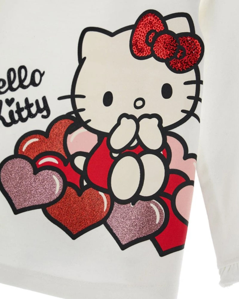 ORIGINAL MARINES FR HEARTBEAT HELLO KITTY T-SHIRT ML BABY GIRL ΜΠΛΟΥΖΑ ΠΑΙΔΙΚΟ GIRL - ORMJRDEAV1470NF00000