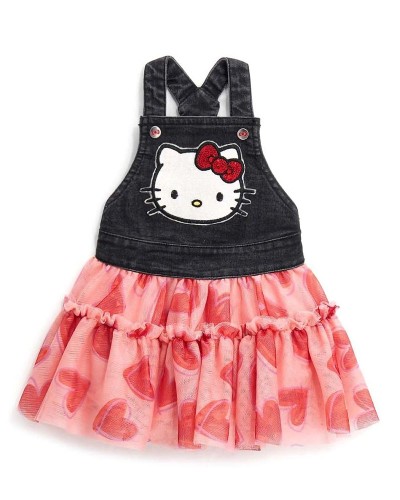 ORIGINAL MARINES FR HEARTBEAT HELLO KITTY SALOPETTE DENIM BABY GIRL ΟΛΟΣΩΜΗ ΦΟΡΜΑ ΠΑΙΔΙΚΟ GIRL - ORMJRDEAV1480NF00000