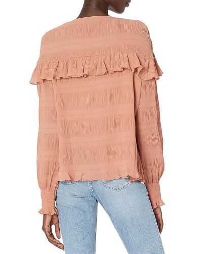 KENDALL +  KYLIE K&K BUTTON UP RUFFLE BLOUSE - SS21-102