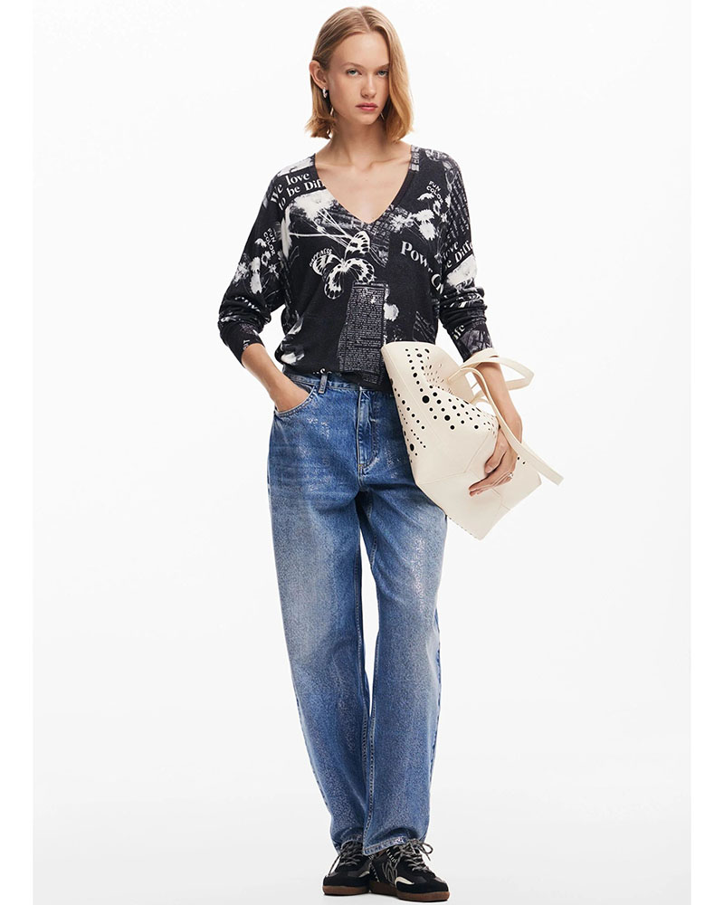 DESIGUAL D1 JERS_KAWARTHA LAKES ΠΛΕΚΤΟ WOMAN - DS0AP24WWJF610000000