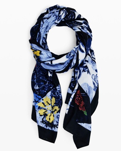 DESIGUAL D2 FOU_DENIM FLOWERS RECTANGL ΑΞΕΣΟΥΑΡ ΓΥΝΑΙΚΕΙΟ - DS0AC24WAWA120000000