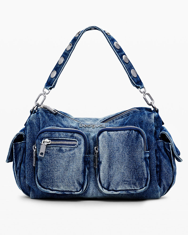 DESIGUAL D2 BAG_DENIM PRI ΤΣΑΝΤΑ ΓΥΝΑΙΚΕΙΟ - DS0AC24WAXD080000000